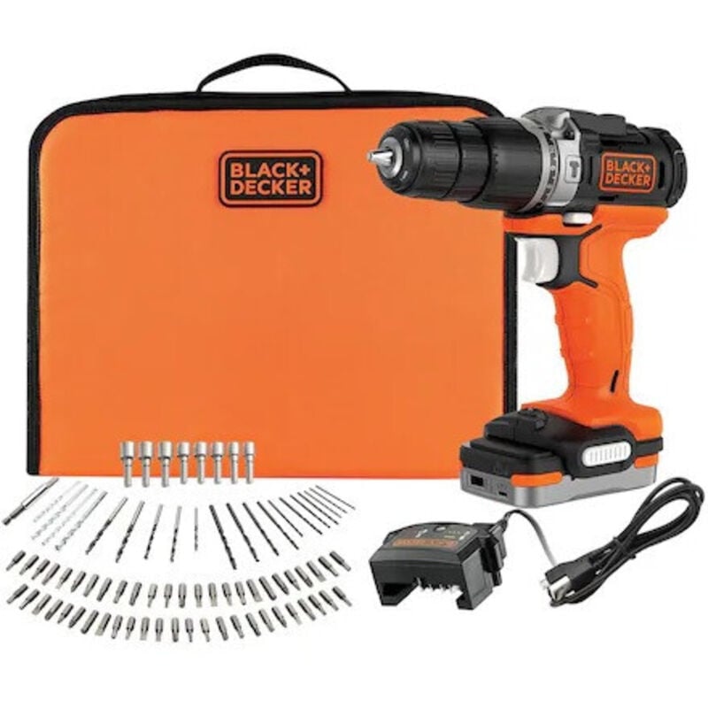 Image of Black&decker - BDCHD12S1 ] Perceuse à percussion BDCHD12S1 12V 1,5Ah 40Nm