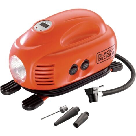 BLACK & DECKER BLACK+DECKER ASI200-XJ Inflador-Compresor inalámbrico - 12 V (encendedor) - Potencia: 8,27 Bares - 120 PSI