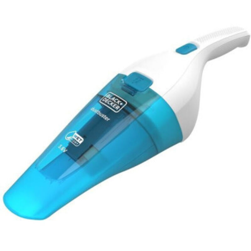 Black&decker - Aspirateur à main Eau Poussière 3,6V Bleu 70dB Sans fil Autonomie 8min Sans sac, Filtre hepa, Sans fil Aspirat