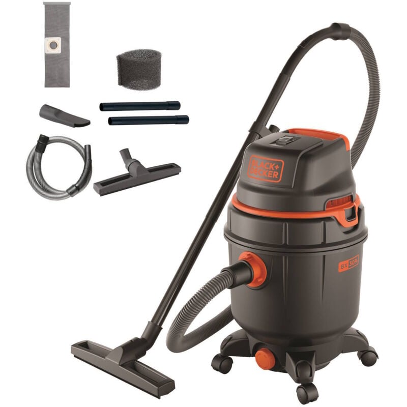 Black+decker Aspirateur Solides et Liquides BXVC30PDE (1600 w, 30 litres)