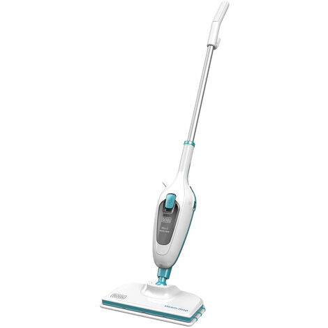 STEAM TWISTER/STEAM SPINNER - TELESHOPPING - Venteo - Automatische stoommop - Dubbele draaibare kop - Stoom tot 120°C - Wasbare microvezelschijf - 8 accessoires