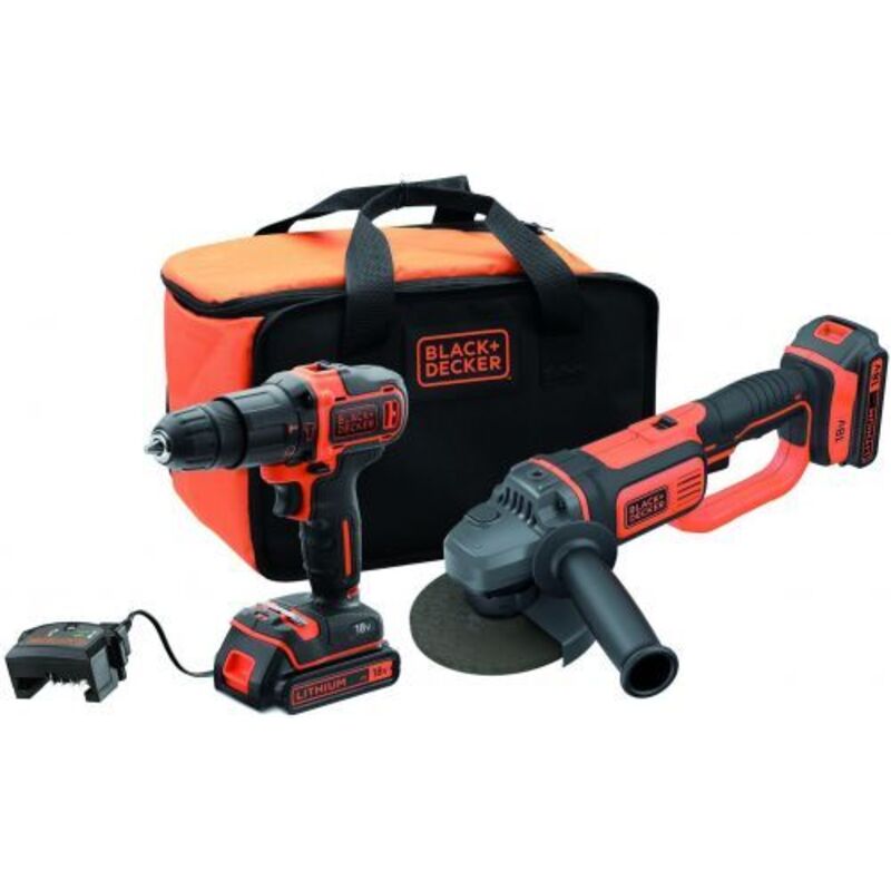 Black&decker - Combo Kit Black+Decker BCK24D2S-QW 18V 2Ah