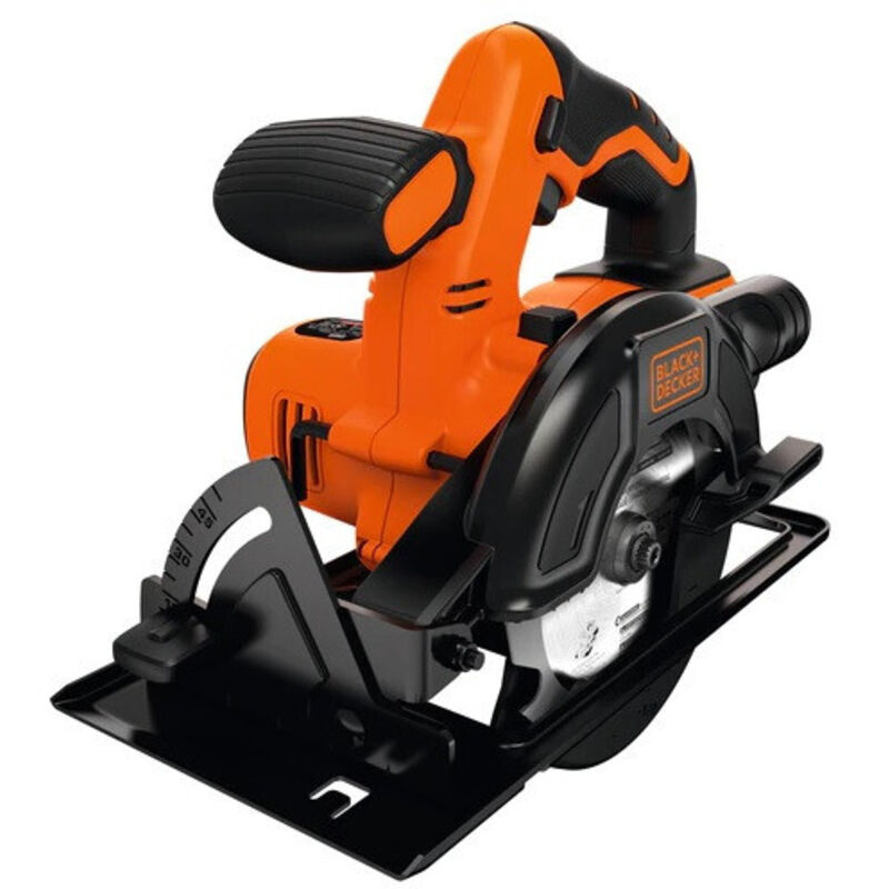Scie Circulaire sans fil +DECKER BDCCS18N XJ 18V 140mm Semelle métal Revêtement grip - vue 2