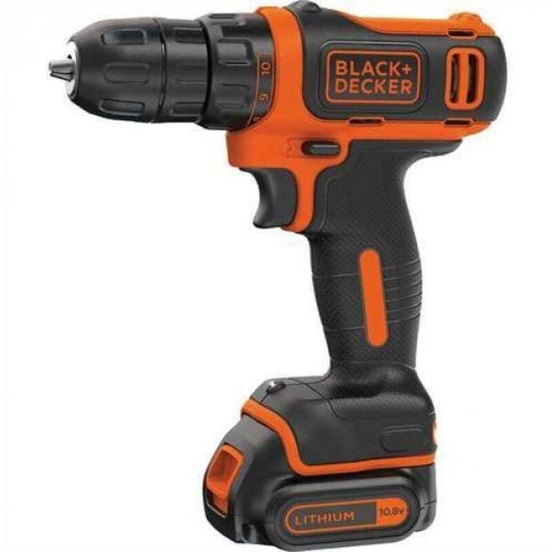 Black&decker - black+decker Perceuse à Percussion Sans Fil 18 v - BDCHD18S1KA-QW - 1,5 Ah - 104 Accessoires - Boîte à Outils