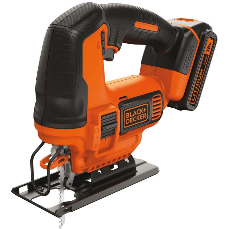 Black&decker - scie sauteuse a batterie au lithium 18V b+d BDCJS18 + chargeur et lame en bois