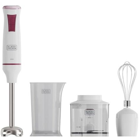 BLACK-DECKER BLACK&DECKER Mixer 600W Pied Inx amov.20Vit + accessoires /6 BXHBA601E