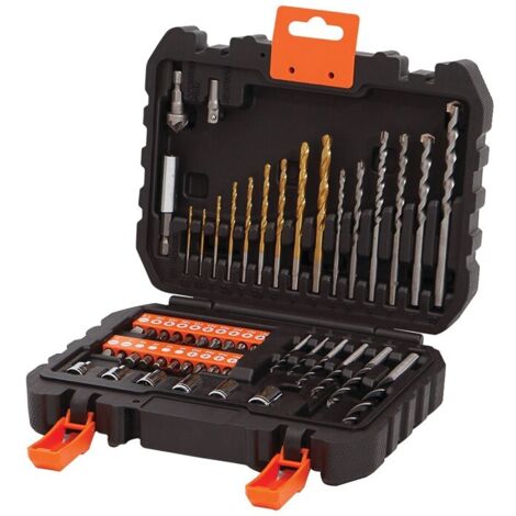 BLACK + DECKER BOHRER- UND BOHRENSET 50-teilig.