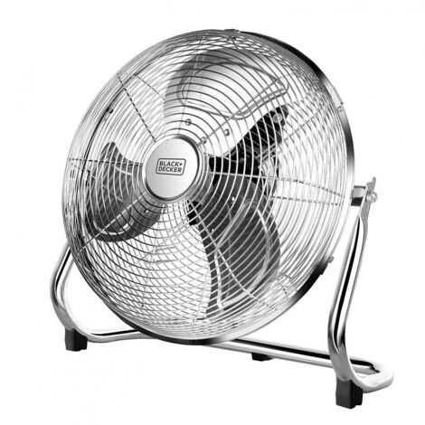 Black+decker bxeff120e ventilatore da pavimento, 120 w, plastica, metallo [classe di efficienza energetica a]