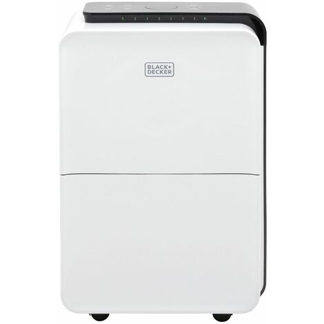 BLACK+DECKER BXEH60008GB 30L Dehumidifier, 24 Hour Timer, 4L Water Tank, White