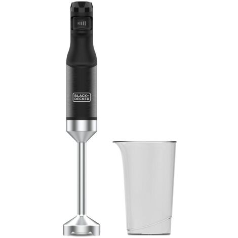 Black & Decker BXHB1501E Mélangeur par immersion 1500 W Noir, Acier inoxydable