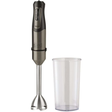 BLACK+DECKER BXHBA1000E - Batidora de mano 1000W con vaso medidor.