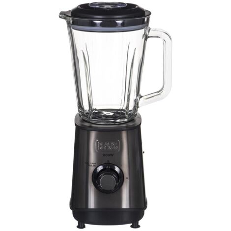 Black+Decker BXJB800E Frullatore a Frusta Capacita' 1,5 L Potenza 800 W in Acciaio Inox Nero