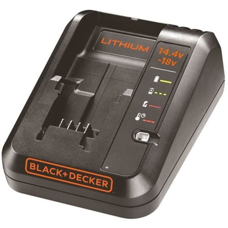 BLACK & DECKER Chargeur 1 A pour batteries 18 V et 14.4 V BDC1A-QW