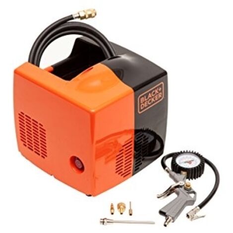 Black & Decker – Compresseur portable 1100 W – Pression maximale 8 bars – Débit d'air 180 litres/min – Léger et compact pour usage domestique - 8215340BND701