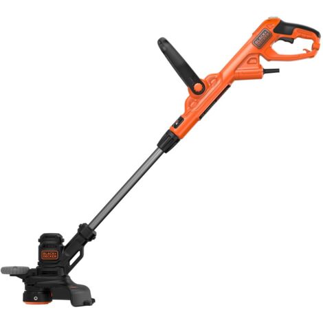 BLACK+DECKER Coupe-Bordures Filaire 550W, Coupe-Bordures Electrique avec 2 Poignées, Manche Télescopique, Roue de