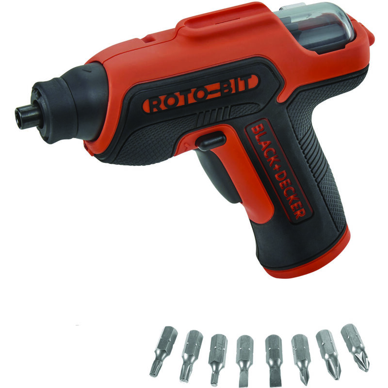 Black&decker - tournevis b+d 3.6V avec pile au lithium + coffret metal et 8 embouts