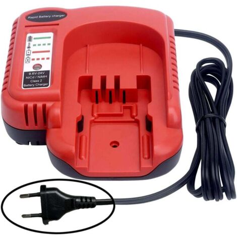 Black & Decker Ersatzakku-Schnellladegerät, kompatibel mit Black and Decker 9,6 V 12 V 14,4 V 18 V 24 V NiCad und NiMh HPB18-OPE HPB14 HPB12 HPB96 BDCCN24 BDFC240 Firestorm-Akkus.