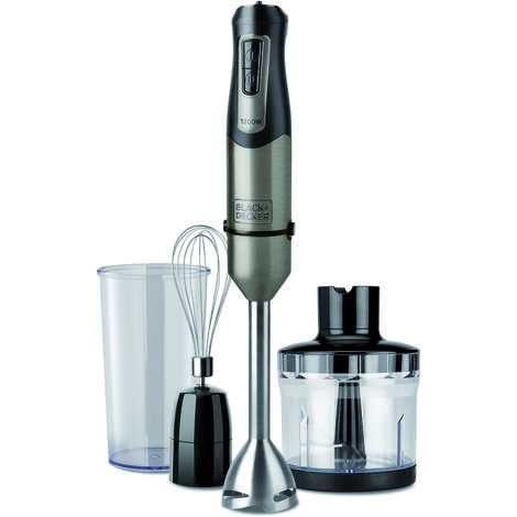 Black+Decker FRULLATORE AD IMMERSIONE BXHBA1200E 1200 W con accessori