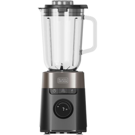 BLACK & DECKER Frullatore Con Bicchiere In Vetro Nero