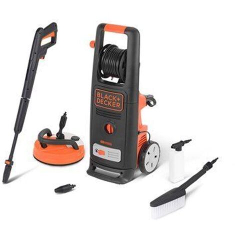 BLACK+DECKER Hochdruckreiniger BXPW2000PE mit Patio Cleaner und feste Bürste (2000 W, 140 bar, 440 l/h)