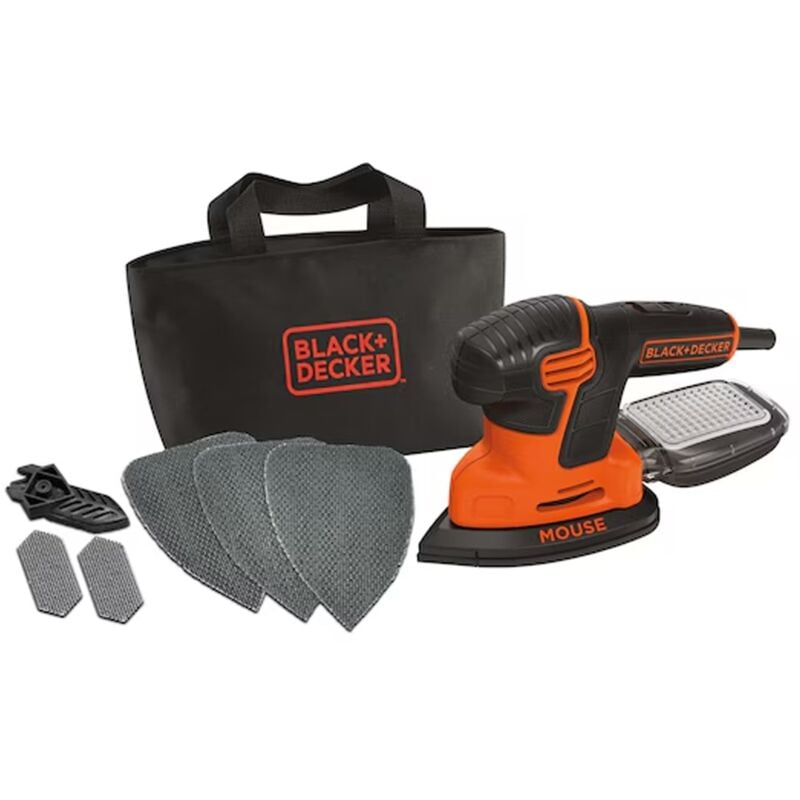 Black&decker - black+decker Multi Ponceuse Filaire 220 w 4 en 1 - KA280LKA-QS - 23 Accessoires - Boîte à Outils