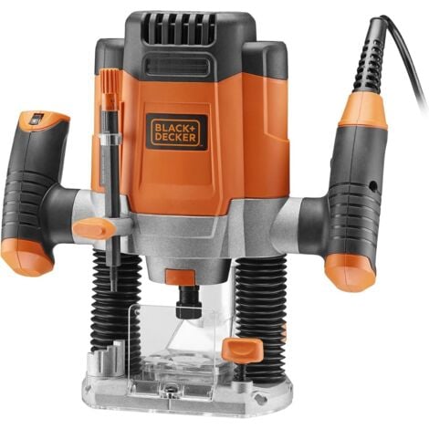 Black & Decker KW1200EKA Défonceuse électronique 1200W + accessoires & coffret