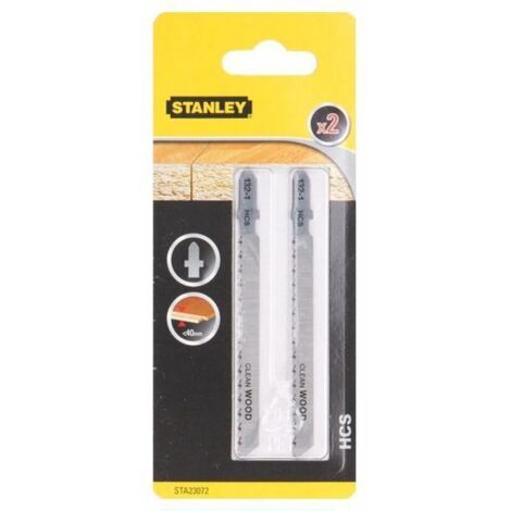 BLACK+DECKER Lame 100x2.5 mm, per seghetto alternativo, per legno, 2 pezzi