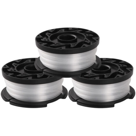BLACK+DECKER Lot de bobines reflex 3 bobines de 10 mètres de fil, Blanc, 1,5 mm [Classe énergétique A+]