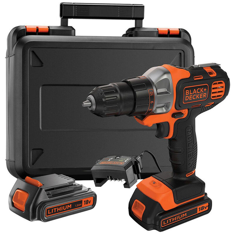 Black Decker Mt218kb Outil Multifonction Multievo 18v Perceuse Visseuse 2accus