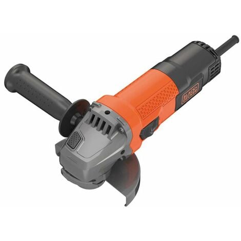 BLACK & DECKER BLACK+DECKER Outillage - Meuleuse d'angle 750 W, pour disques de 115 mm BEG110-QS