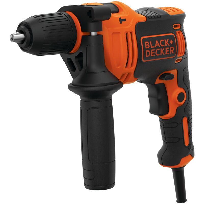 Perceuse À Percussion Black+Decker BEH710-QS – 710W, 4 Forêts Inclus - vue 3