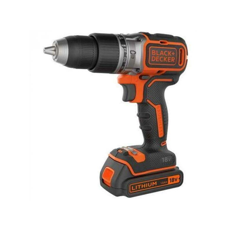 Black&decker - Trapan de percussion 18v brushless / avvitor 2 batteries + bl188kb-qw validette