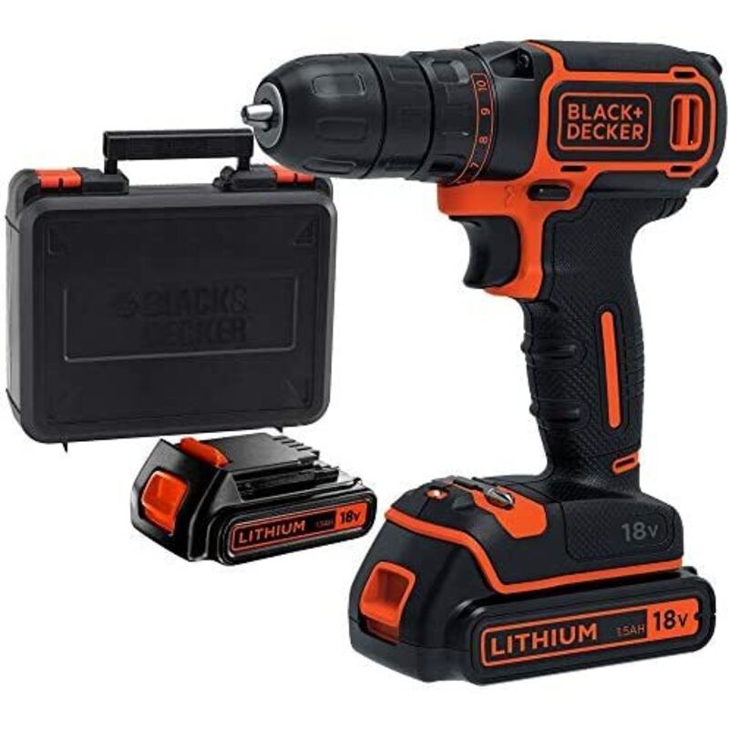 Perceuse Visseuse Sans Fil Black+Decker BDCDC18BAFC-QW – 18V 80 Accessoires - vue 3