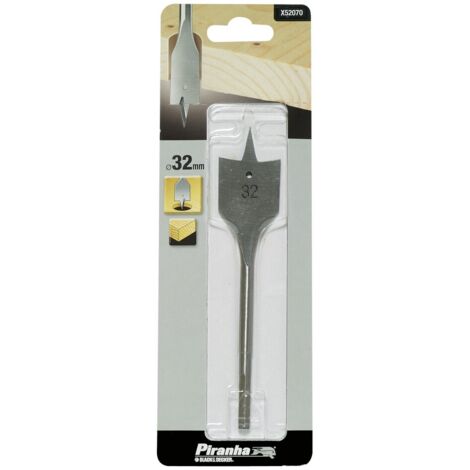 BLACK DECKER - PIRANHA - PUNTA PIATTA PROFESSIONALE PER TRAPANI - PER FORI LEGNO - Ø32MMx154MM