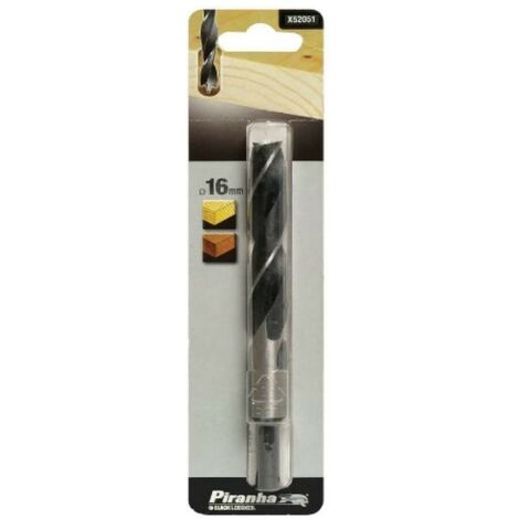 BLACK DECKER - PIRANHA - PUNTA PROFESSIONALE PER TRAPANI - ELICOIDALE PER LEGNO - Ø16MMx165MM
