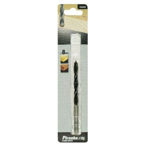 BLACK DECKER - PIRANHA - PUNTA PROFESSIONALE PER TRAPANI - ELICOIDALE PER LEGNO - Ø8MMx125MM