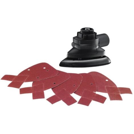 BLACK+DECKER Ponceuse De Détail Sans Fil 12 V - BDCDS12S1-QW - Plateau Triangulaire 89 mm - 1 Abrasif Maille - Sac de Rangement