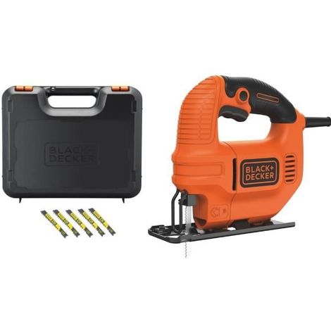 BLACK & DECKER SCIE SAUTEUSE 400 W AVEC COFFRET ET 5 LAMES KS501KA