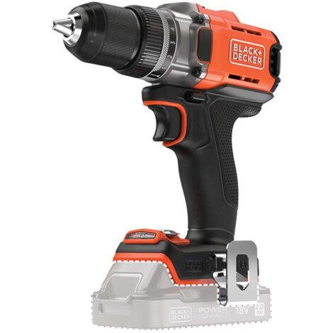 BLACK+DECKER - Taladro atornillador 18V AKU, sin batería ni cargador BCD382XN-XJ