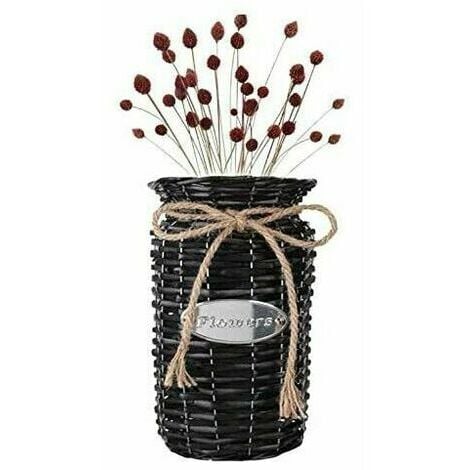 Great Choice Products 30 Pcs Wicker Rattan Heart Shaped Balls 2.36 Inches  Diy Craft Vase Filler