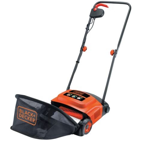 BLACK & DECKER BLACK+ DEKER ARIEGGIATORE - Larghezza Raccolta 30 cm - Potenza 600 W - 3 Altezze di Raccolta. GD300-QS