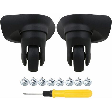 Black DIY 8.3x10.4x5.2cm Large Left & Right Bagages Remplacement Pack de 2