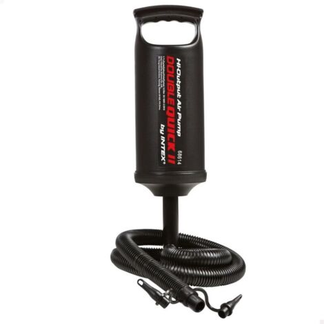Black double-headed manual air pump for rapid inflation