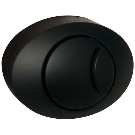 GRAVAHAUS Black Dual Flush Push Button for Concealed Cable WC Cisterns