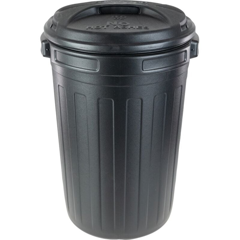 Black Dust Bin - 80 Litre - Kennedy