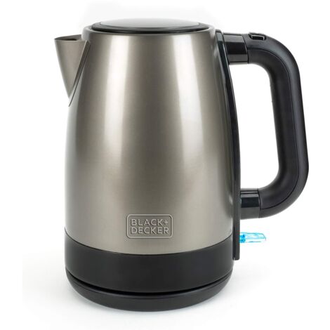 Black e Decker BXKE2201E bollitore elettrico 1.7 L 2200 W Nero Acciaio inox