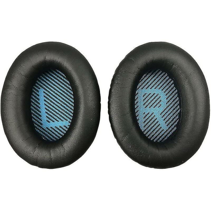 Crea - Black Ear Cushion Kit Bose Quietcomfort 35 Qc35 Headphones Pads Cups Replacement