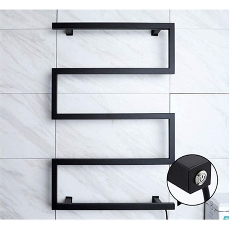 Image of Black Electric Fan Towel Warmer, Wall-Mounted&hellip;