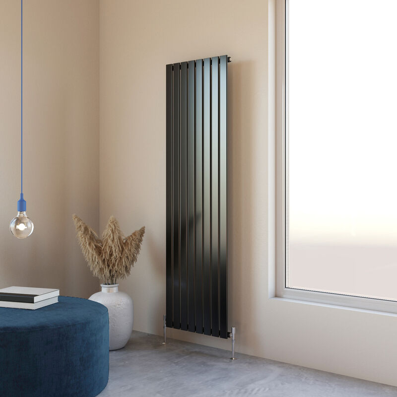 Image of Acezanble 1800x544mm Single Black Vertical Flat&hellip;