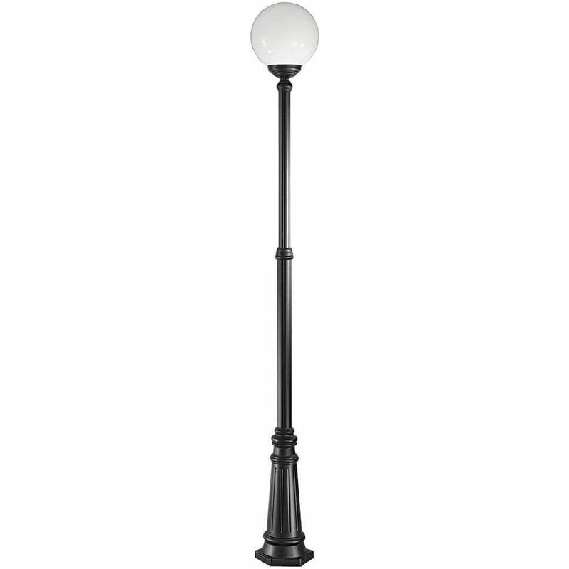 15franklite - Black garden lamp Rotonda 1 Bulb Diameter 30 Cm